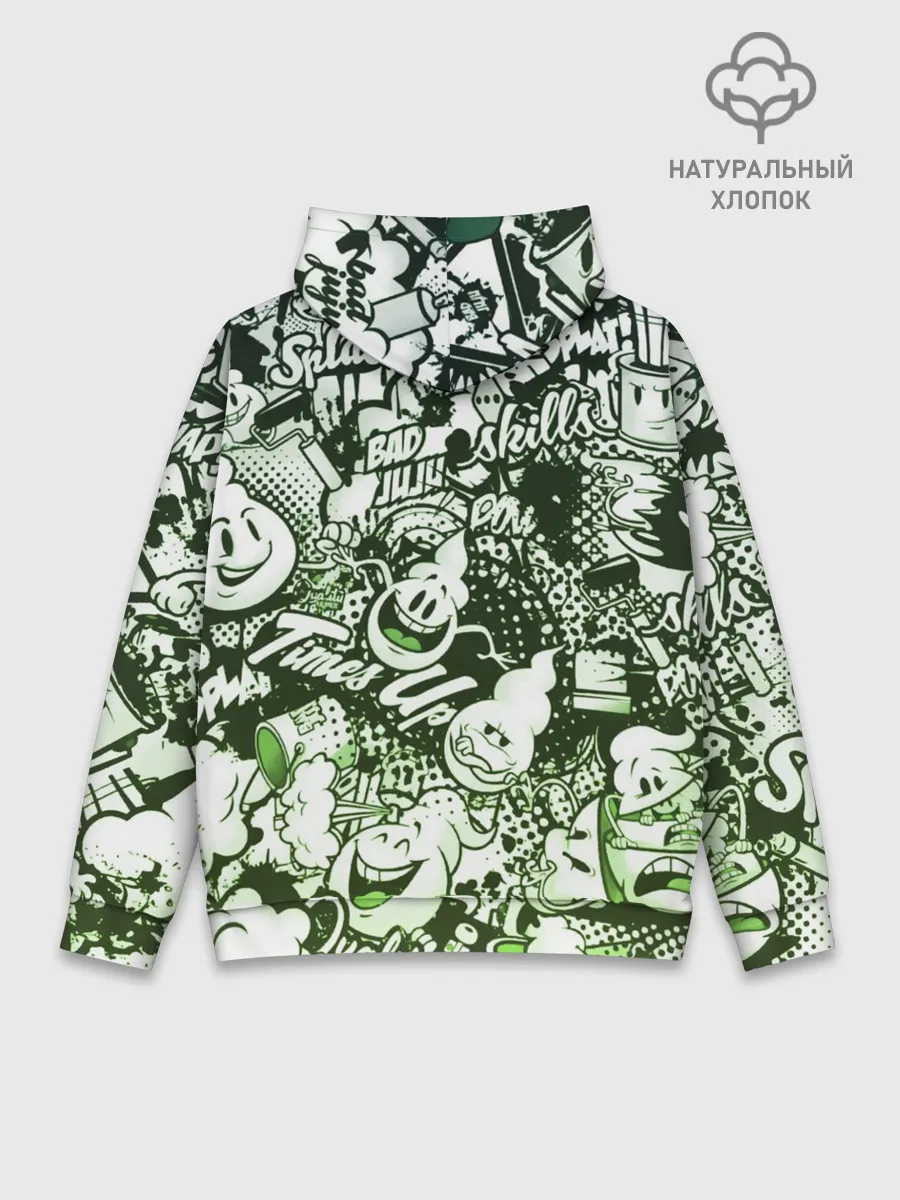Худи мужской база хлопок / Граффити