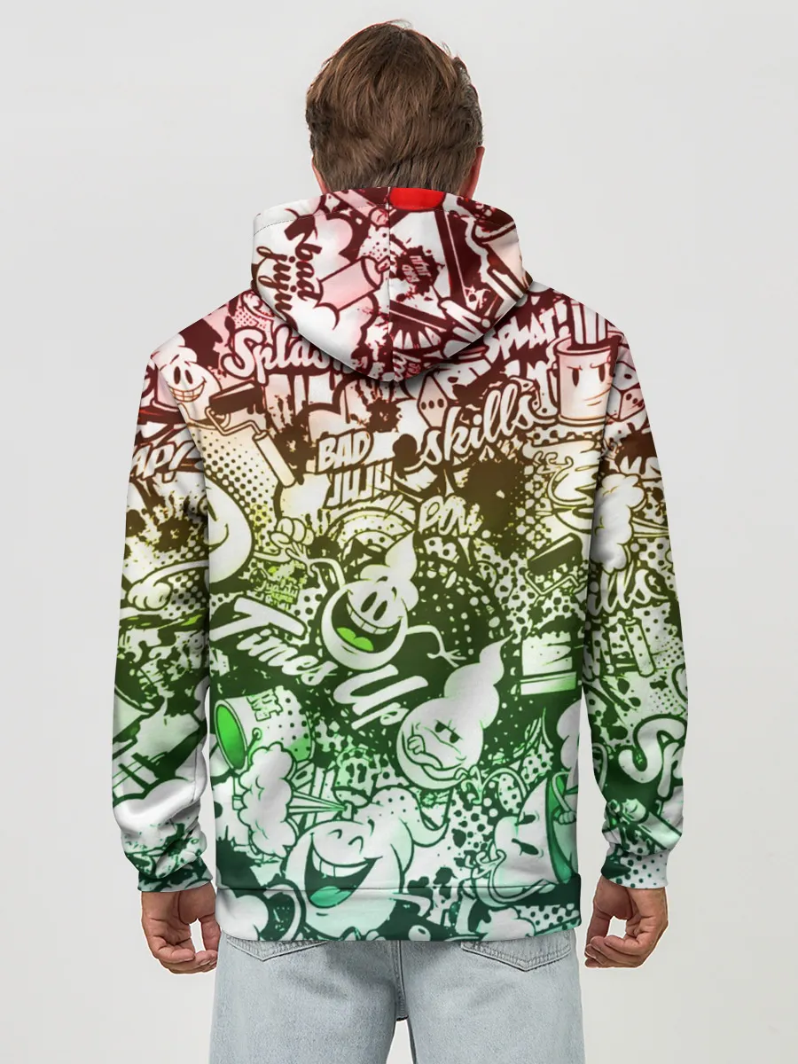 Худи мужской база хлопок / Граффити