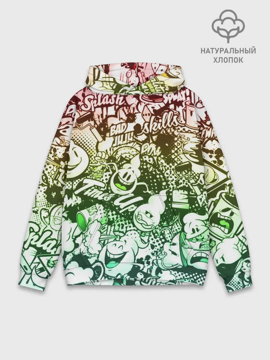 Худи мужской база хлопок / Граффити