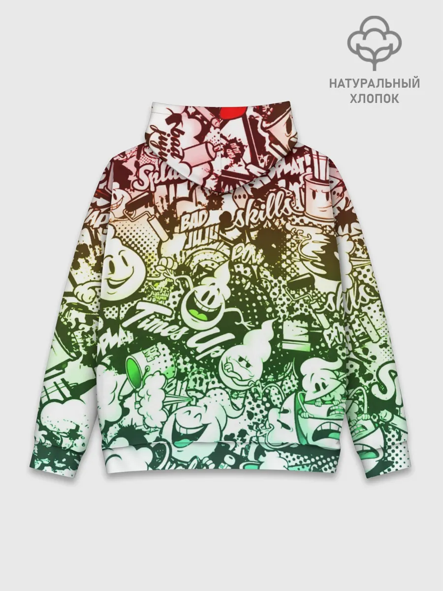 Худи мужской база хлопок / Граффити