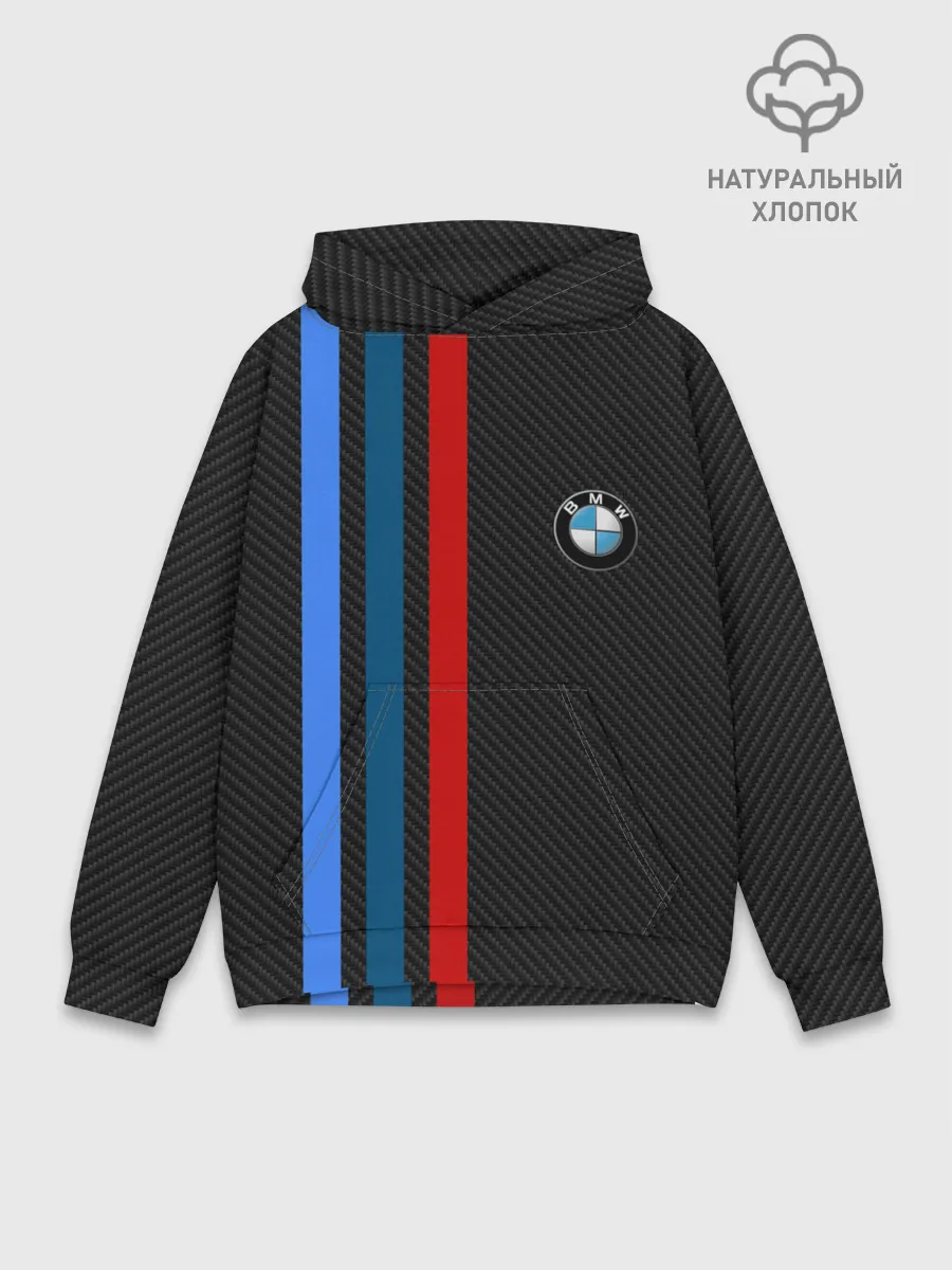 Худи мужской база хлопок / BMW CARBON