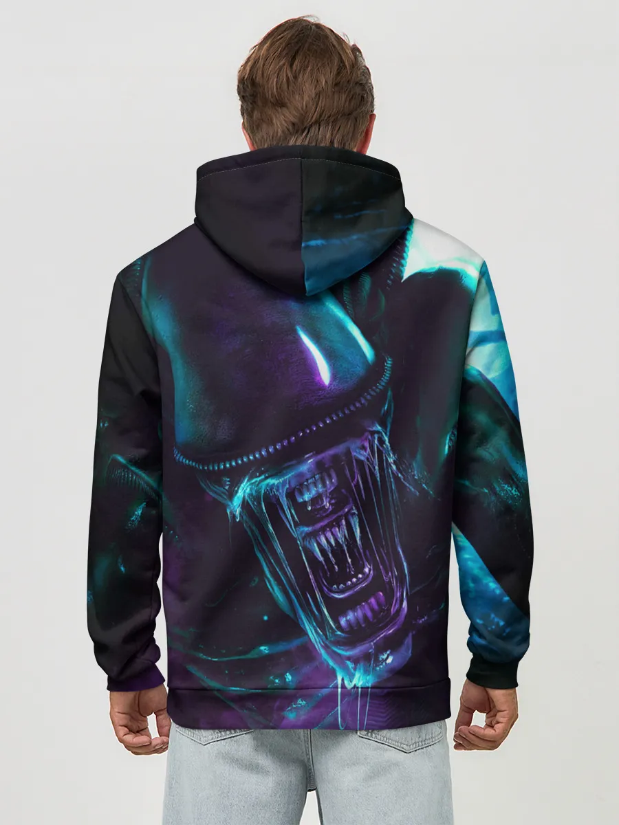 Худи мужской база хлопок / ЧУЖОЙ