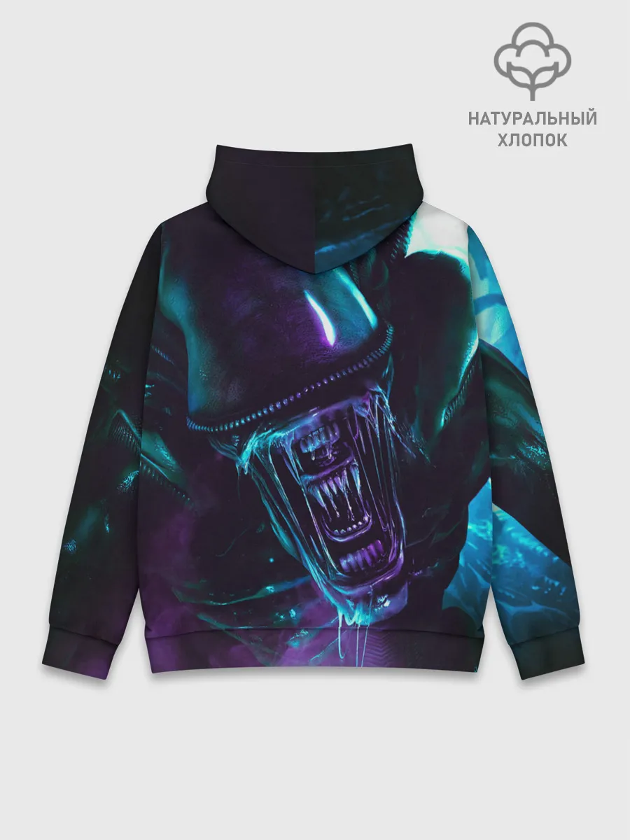 Худи мужской база хлопок / ЧУЖОЙ