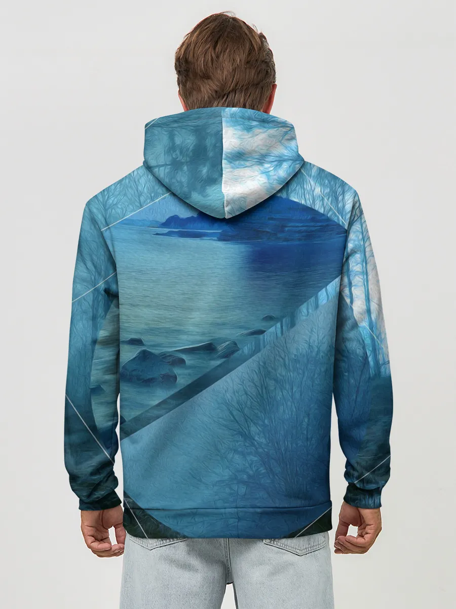 Худи мужской база хлопок / ОЗЕРО