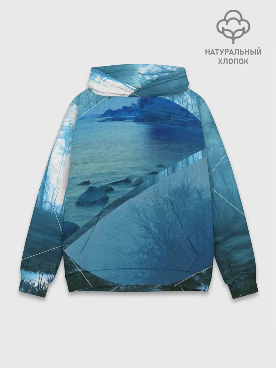 Худи мужской база хлопок / ОЗЕРО