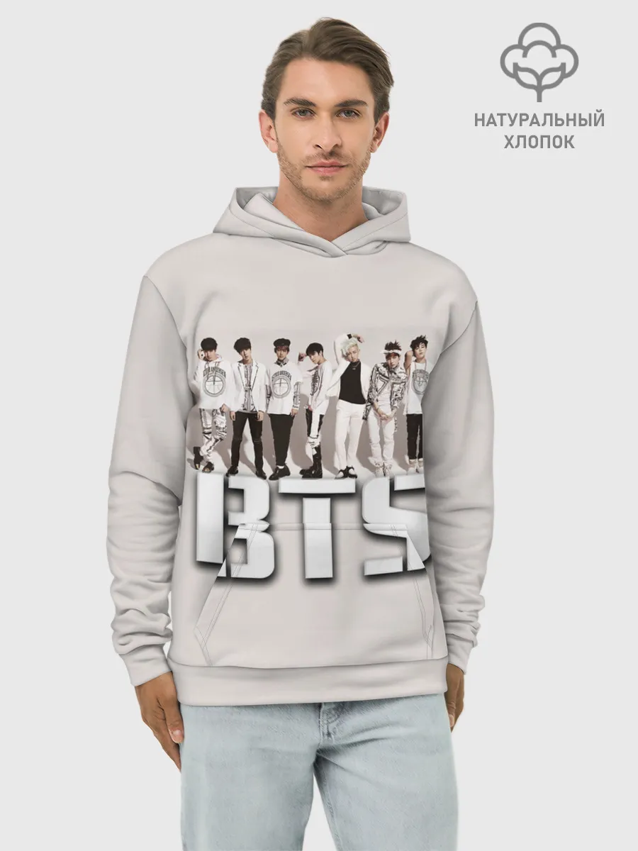 Худи мужской база хлопок / BTS