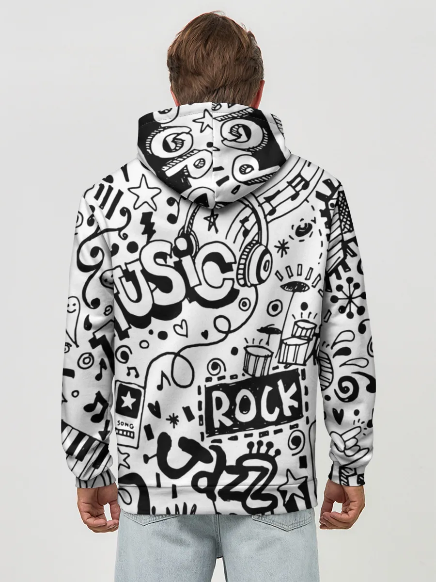 Худи мужской база хлопок / Rock