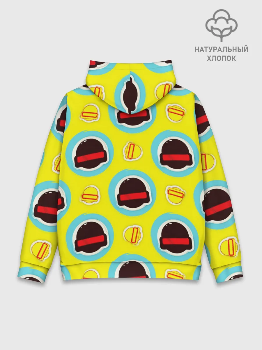 Худи мужской база хлопок / PUBG | YELLOW