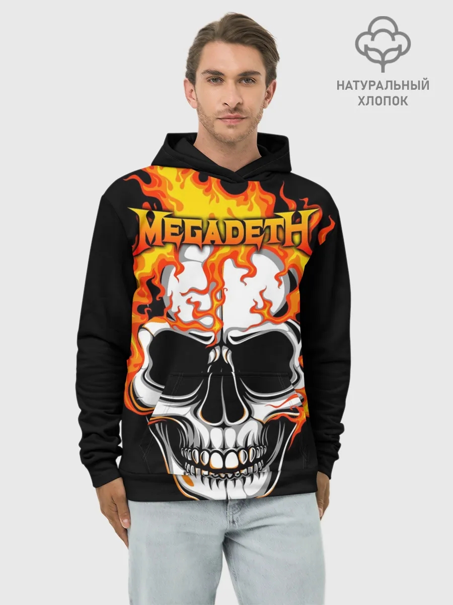 Худи мужской база хлопок / Megadeth