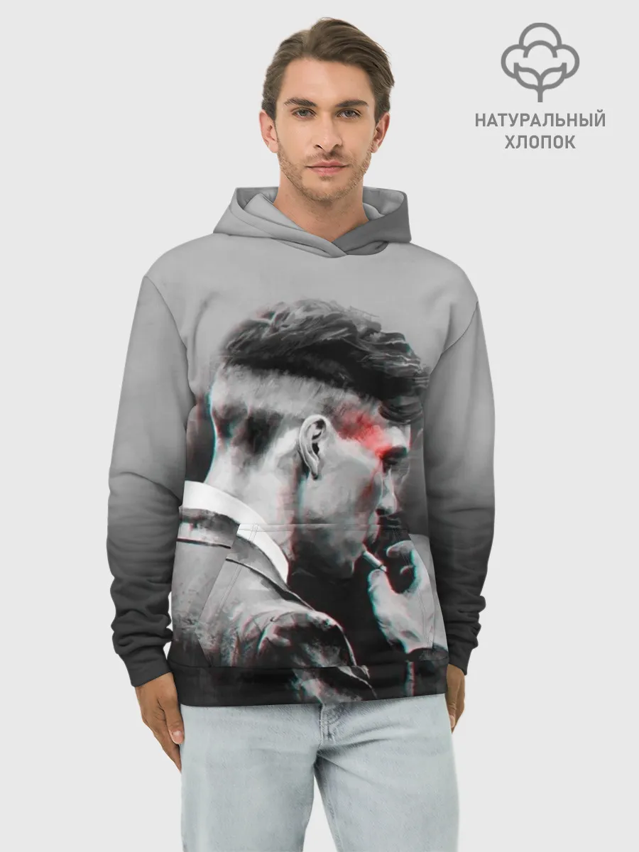 Худи мужской база хлопок / Thomas Shelby 3D