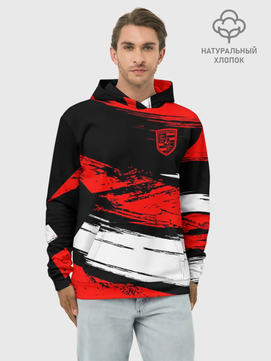 Худи мужской база хлопок / Porsche
