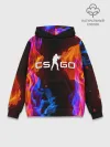 Худи мужской база хлопок / CS:GO FIRE
