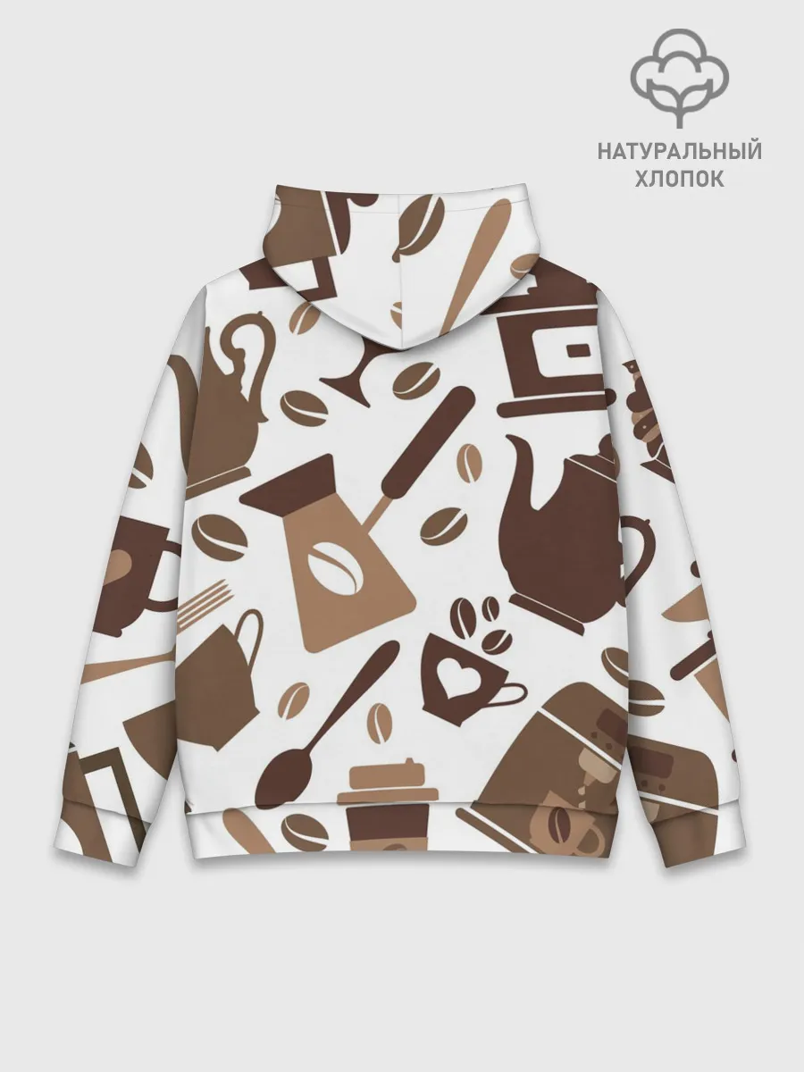 Худи мужской база хлопок / coffee