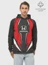 Худи мужской база хлопок / Honda Driver team Red