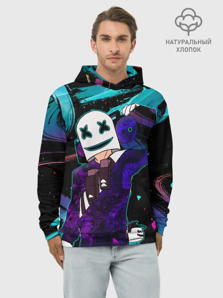 Худи мужской база хлопок / MARSHMELLO | COSMO DJ