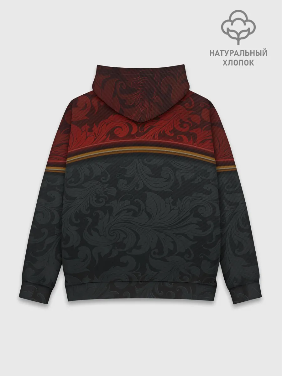 Худи мужской база хлопок / Кружева на карбоне | Lace Carbone