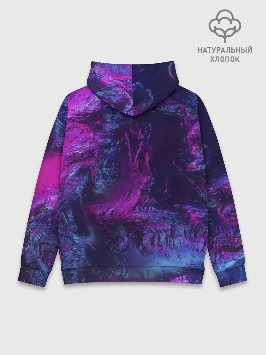 Худи мужской база хлопок / Неон