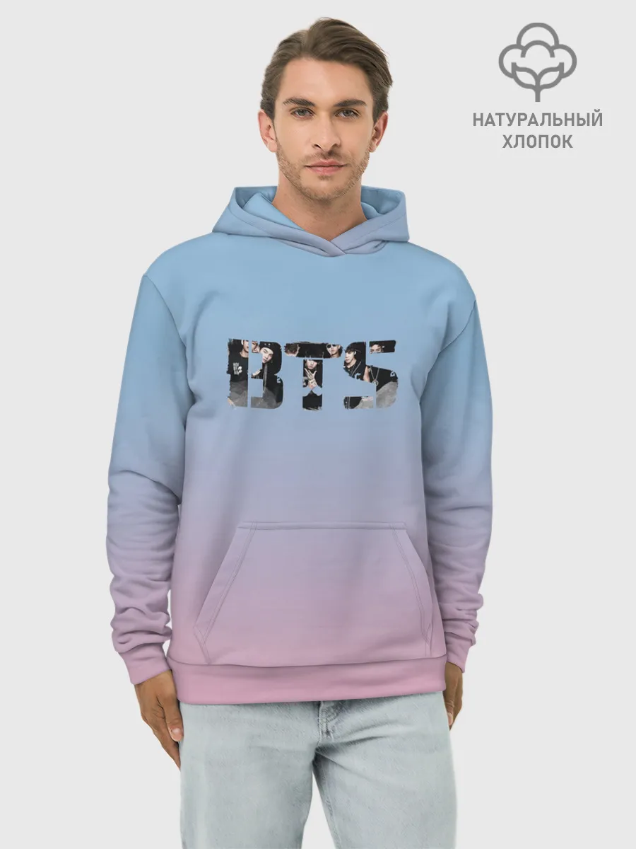 Худи мужской база хлопок / BTS