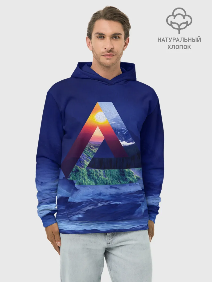 Худи мужской база хлопок / TWISTED REALITY