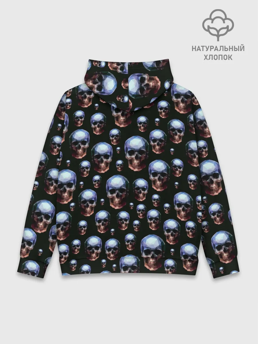 Худи мужской база хлопок / Череп