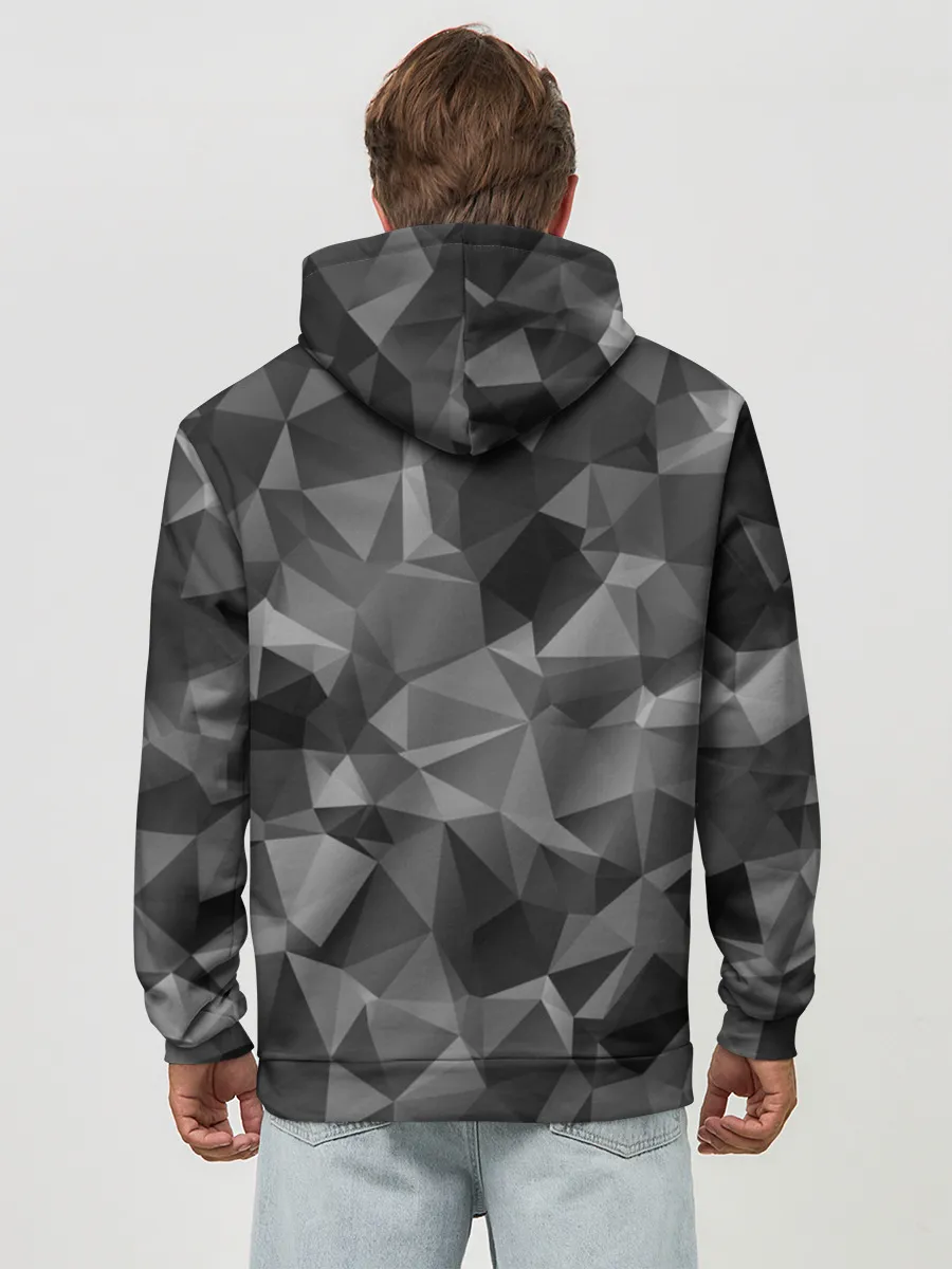 Худи мужской база хлопок / СОВРЕМЕННЫЙ КАМУФЛЯЖ