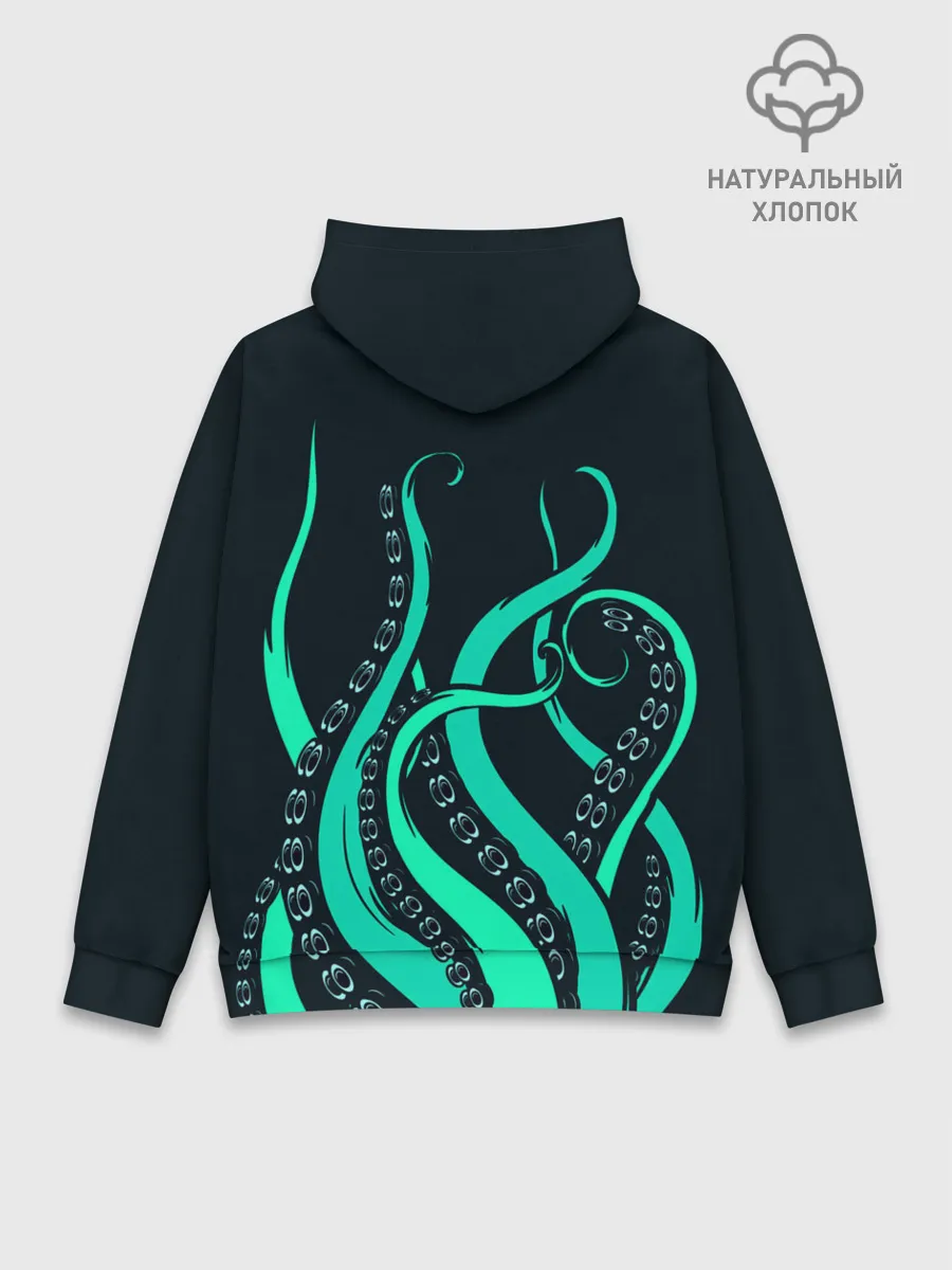 Худи мужской база хлопок / Щупальца осьминога