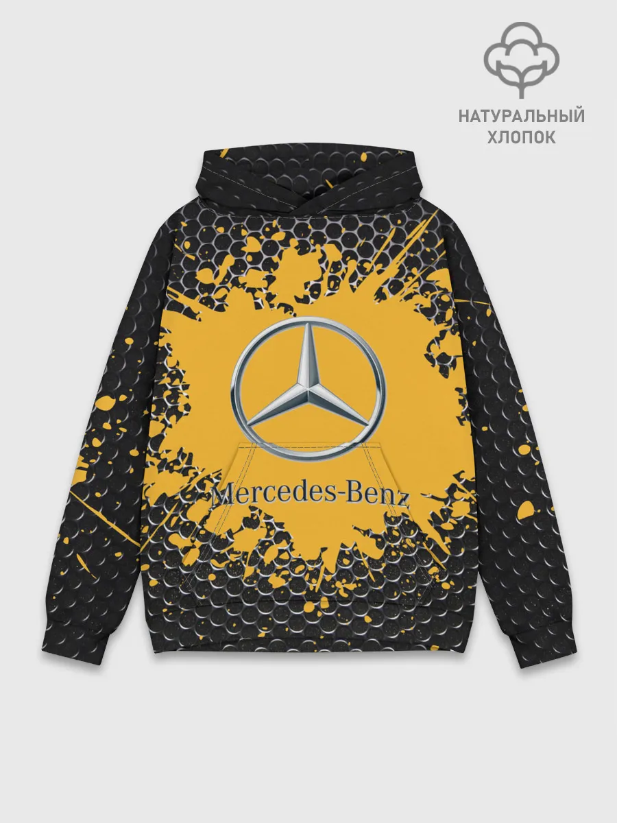Худи мужской база хлопок / mercedes