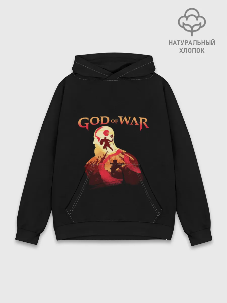 Худи мужской база хлопок / God of War