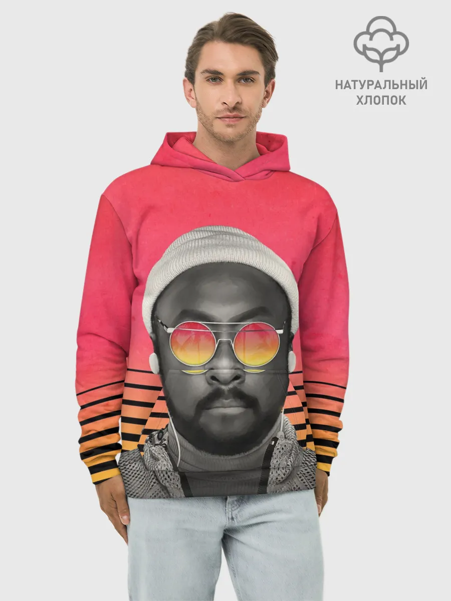 Худи мужской база хлопок / Will.I.Am