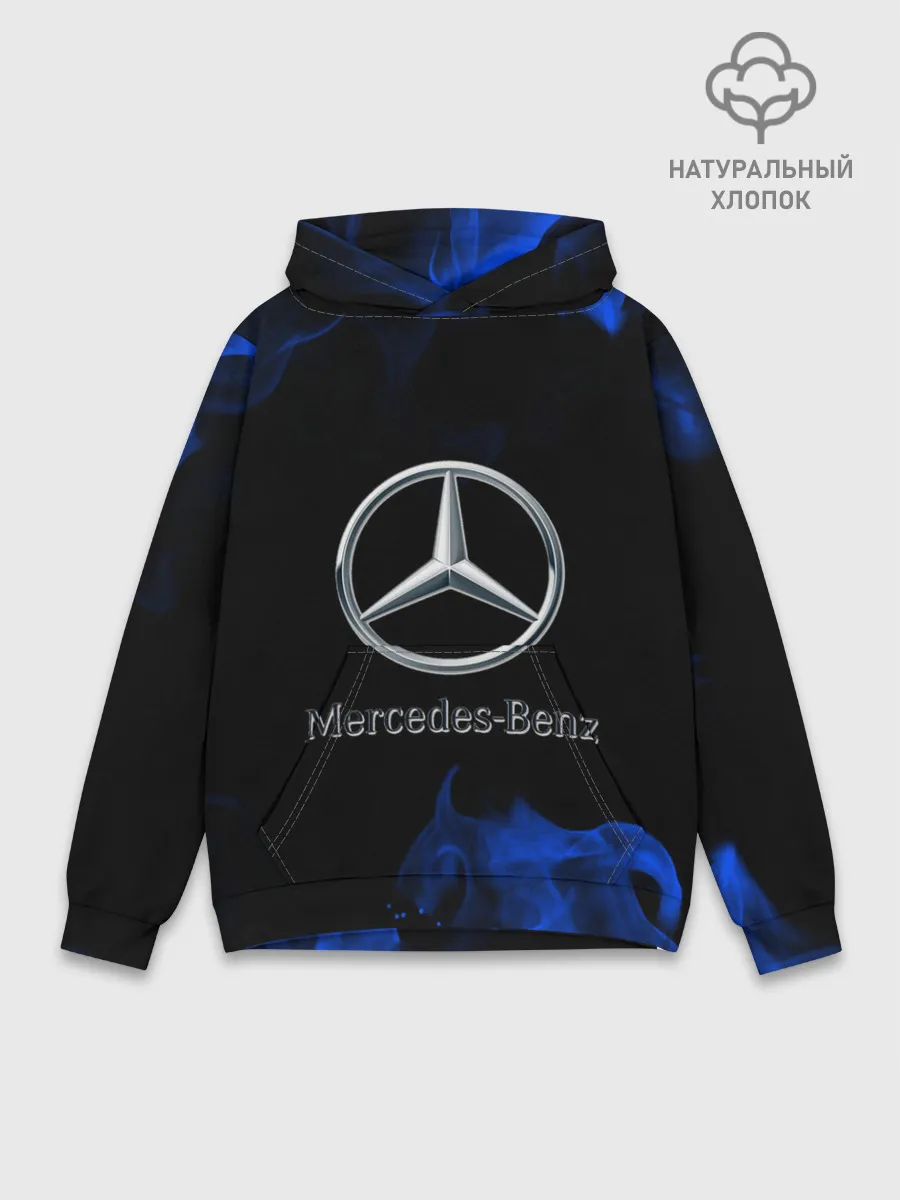 Худи мужской база хлопок / mercedes