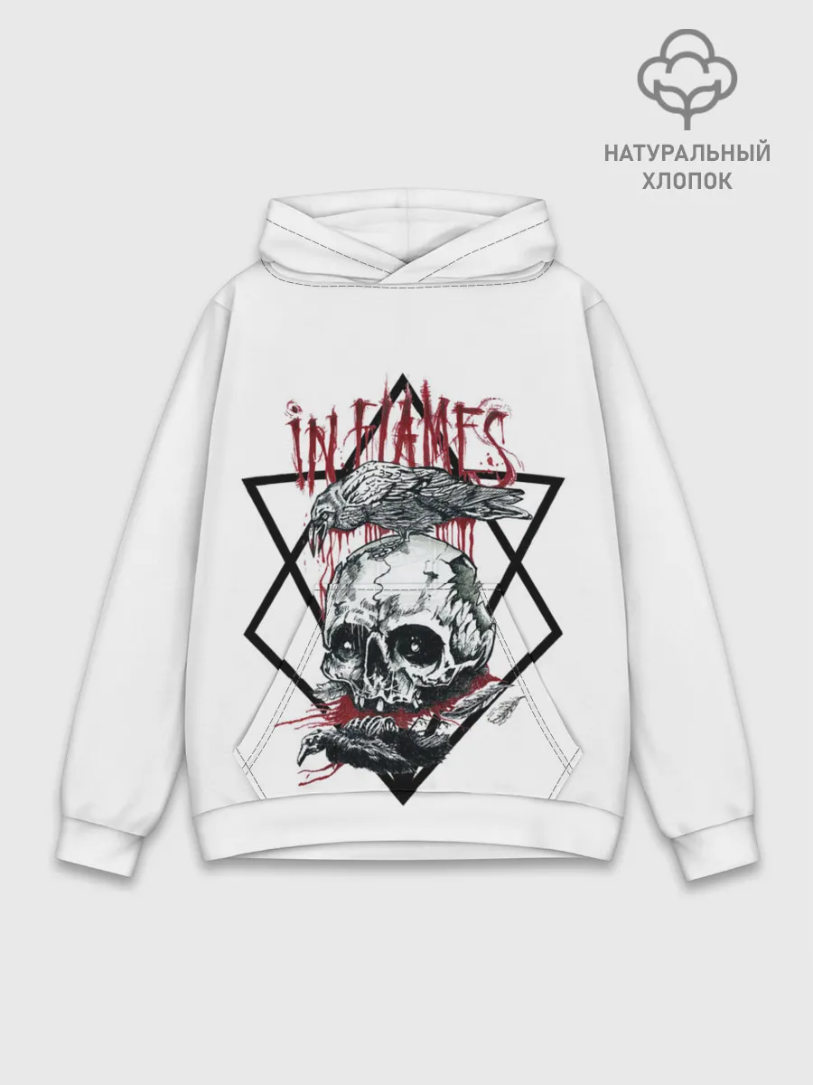 Худи мужской база хлопок / In Flames