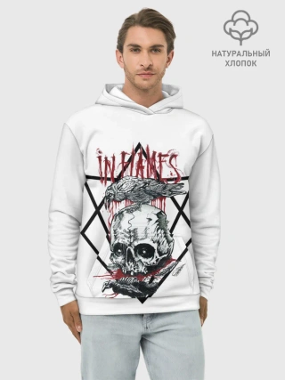 Худи мужской база хлопок / In Flames