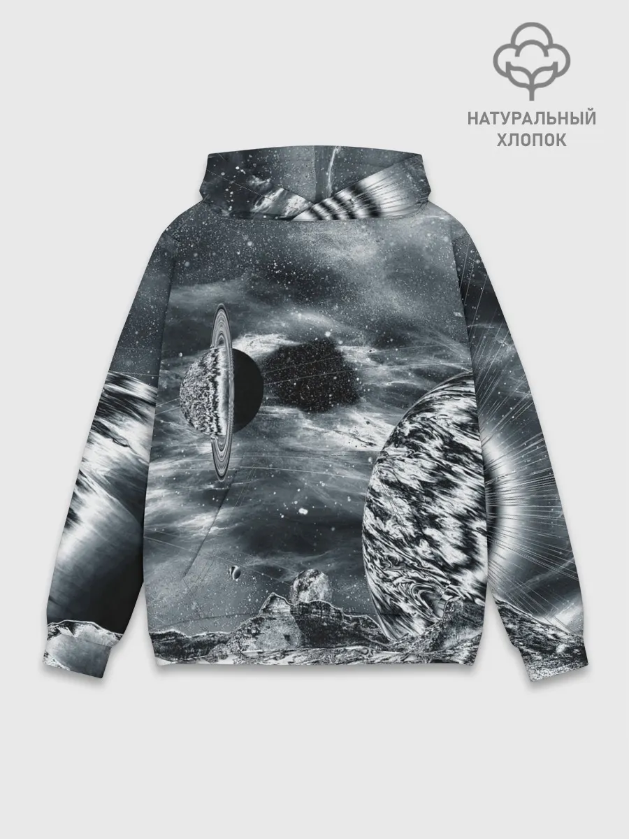 Худи мужской база хлопок / Космос