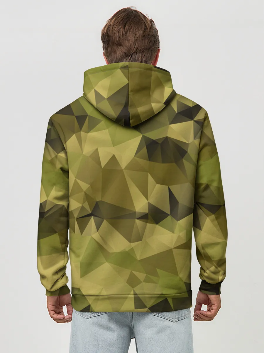 Худи мужской база хлопок / СОВРЕМЕННЫЙ КАМУФЛЯЖ