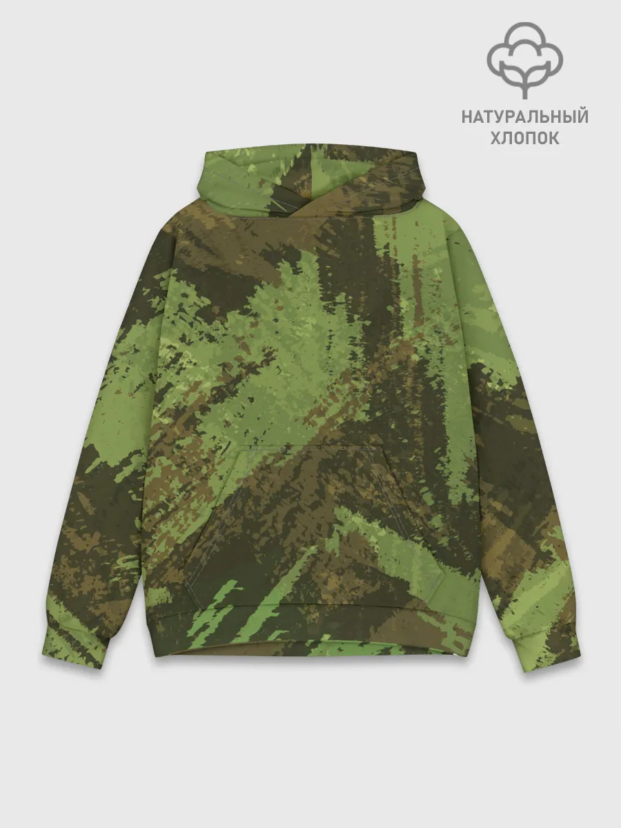 Худи мужской база хлопок / КАМУФЛЯЖ BROWN