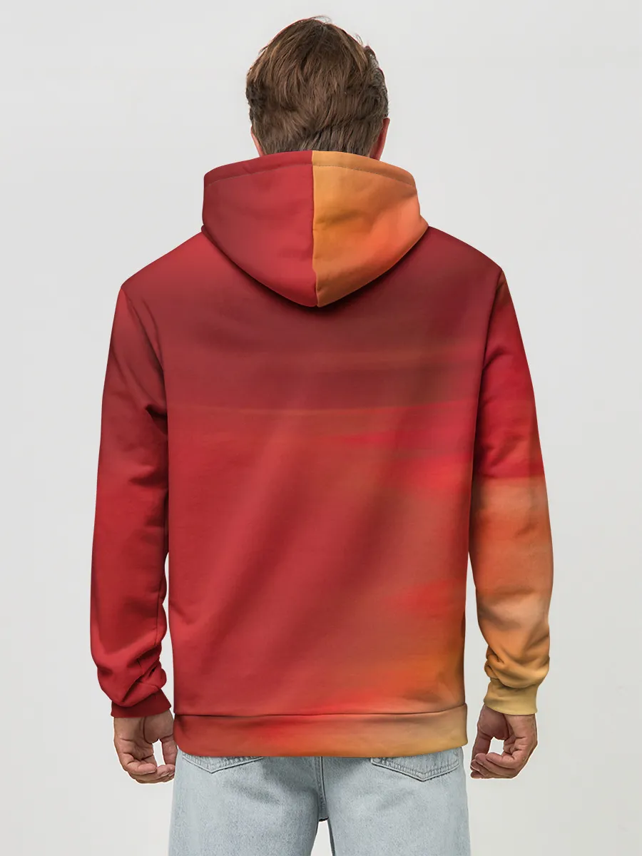 Худи мужской база хлопок / The Flash Logo Pattern