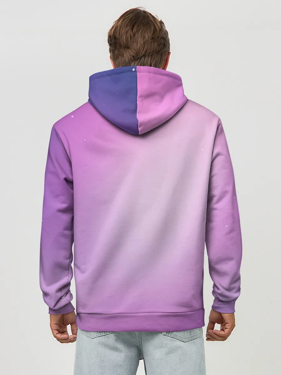 Худи мужской база хлопок / Нежный фиолет