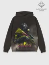 Худи мужской база хлопок / CS:GO ЗАРЯЖЕН ПОБЕЖДАТЬ