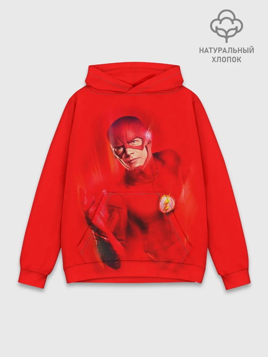 Худи мужской база хлопок / The Flash