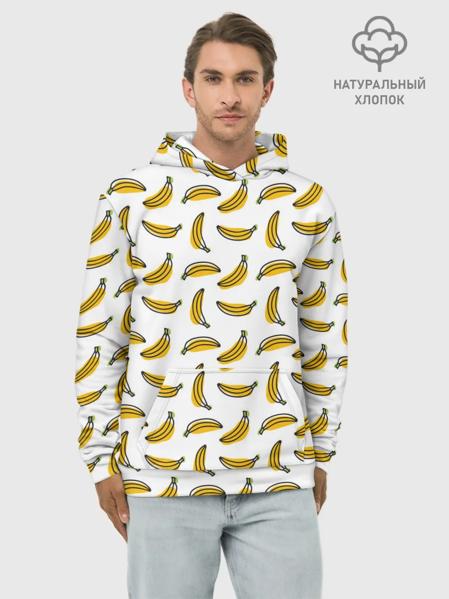 Худи мужской база хлопок / Бананы