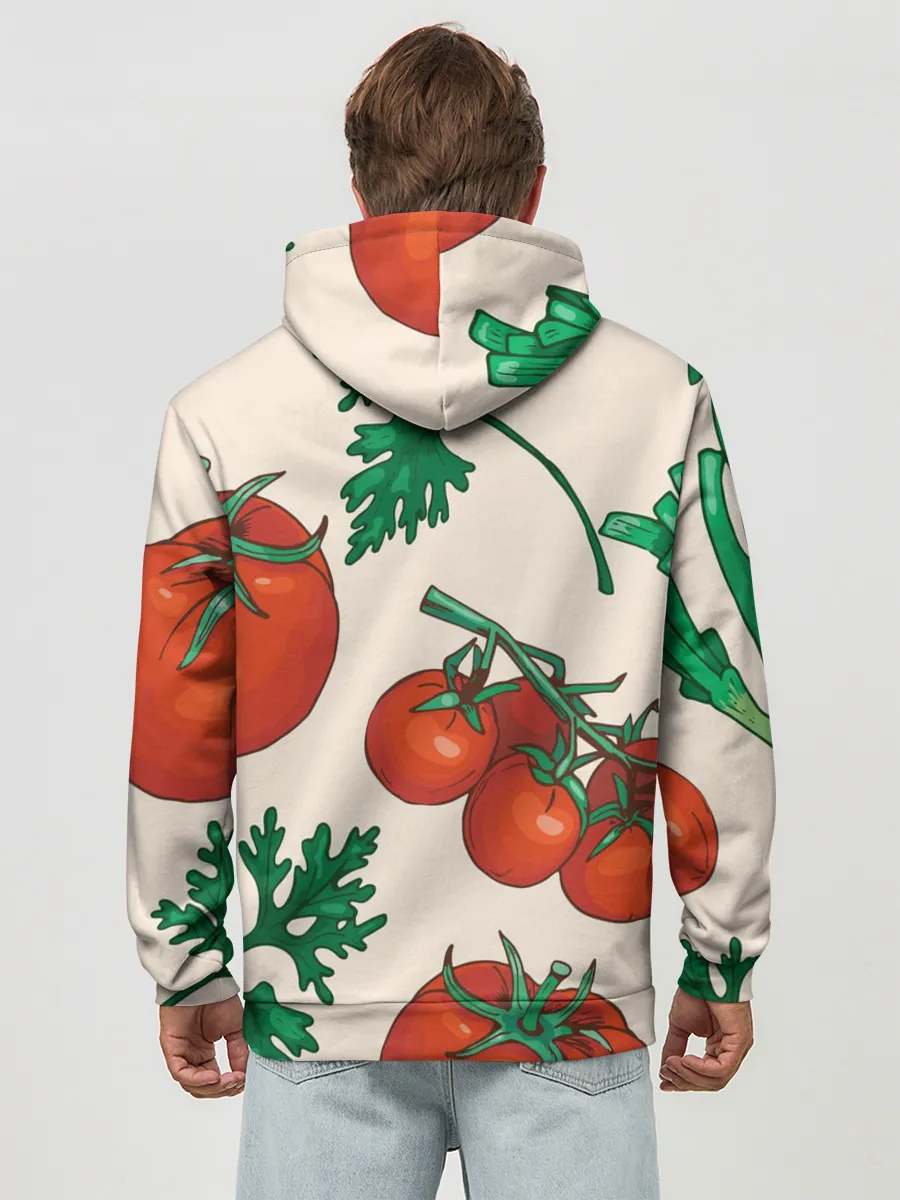 Худи мужской база хлопок / Летние овощи