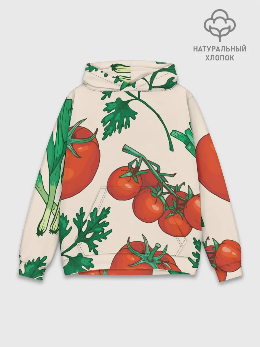 Худи мужской база хлопок / Летние овощи