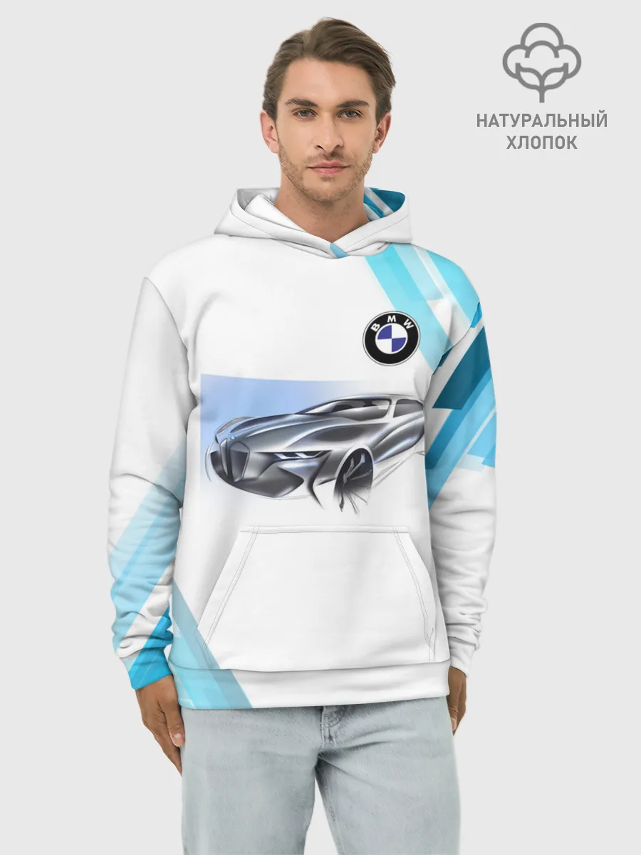 Худи мужской база хлопок / BMW