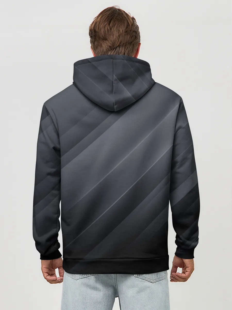 Худи мужской база хлопок / GRAY WAVES