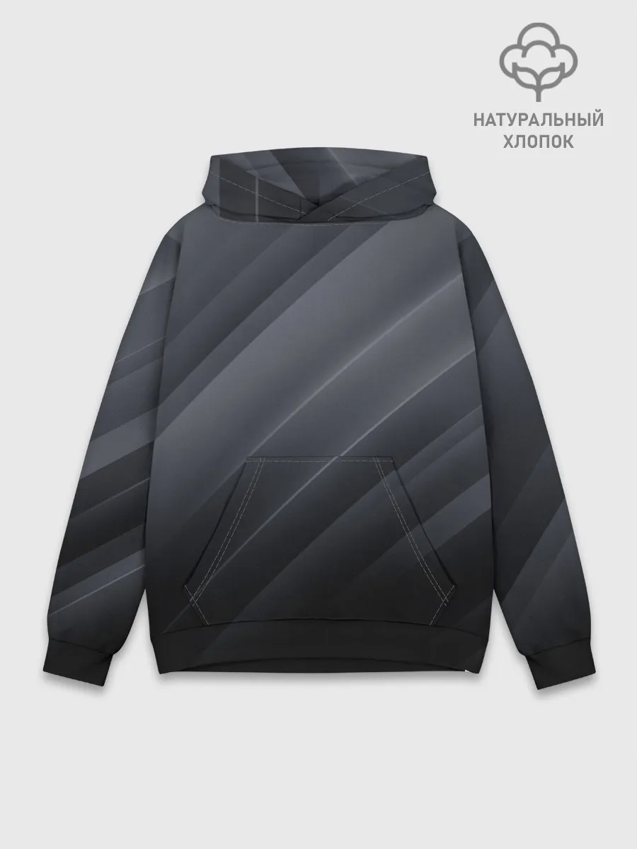 Худи мужской база хлопок / GRAY WAVES