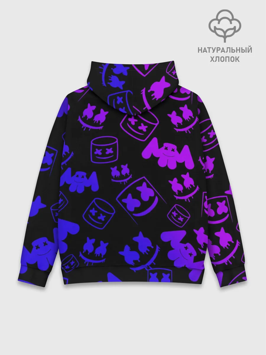 Худи мужской база хлопок / MARSHMELLO FORTNITE