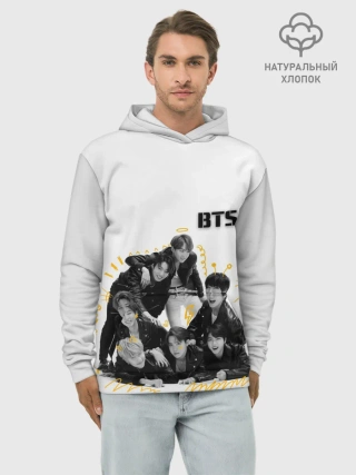 Худи мужской база хлопок / BTS