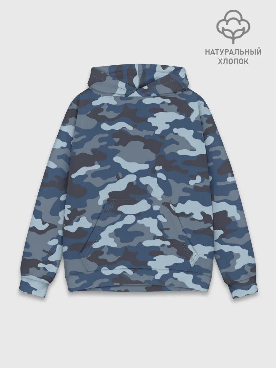 Худи мужской база хлопок / Камуфляж МВД