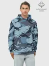 Худи мужской база хлопок / Камуфляж Полиции