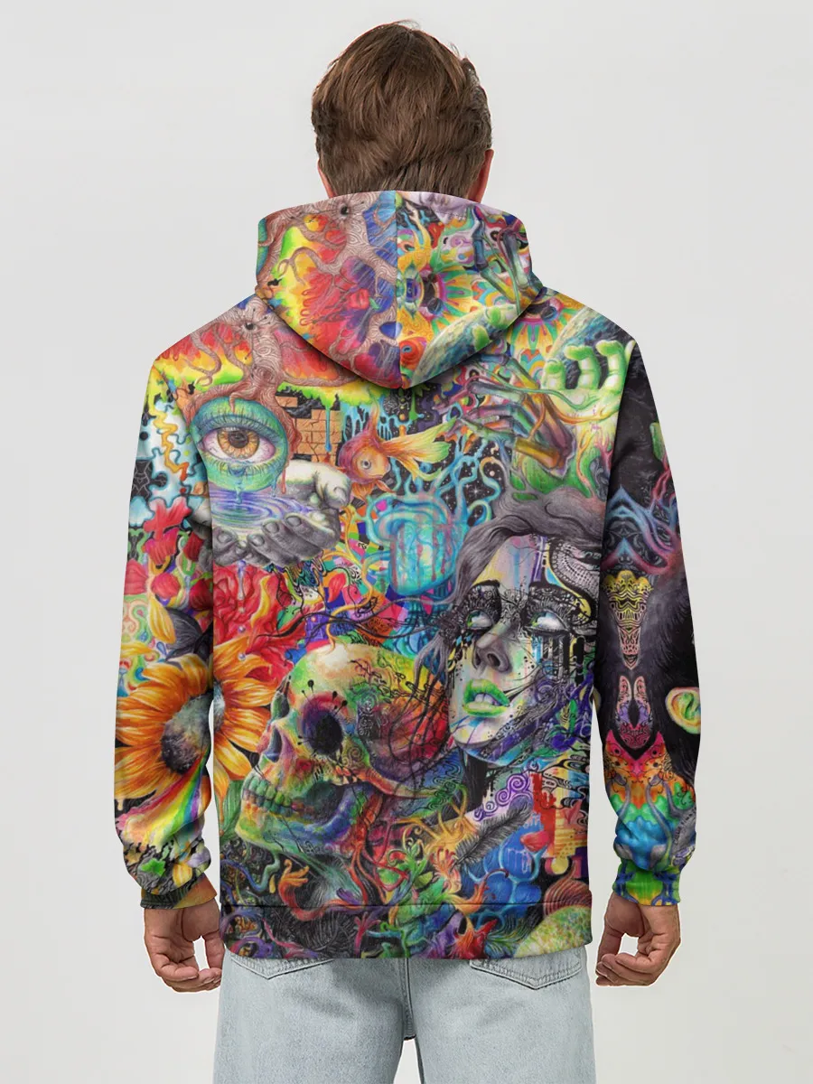 Худи мужской база хлопок / Психоделическое искусство